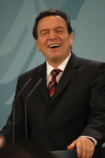 Kanselier Gerhard Schröder — Stockfoto