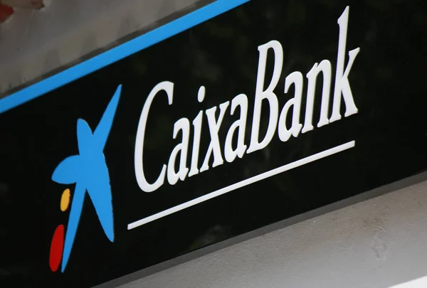 Logo de la marca "Caixa Bank " — Foto de Stock