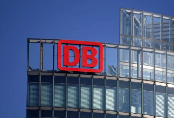 Logotipo da marca "DB Deutsche Bahn " — Fotografia de Stock