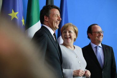 Angela Merkel, Matteo Renzi, Francois Hollande