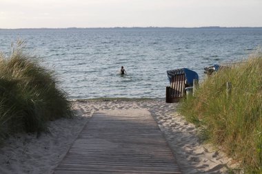  Beach, Baltık Denizi, Hiddensee.