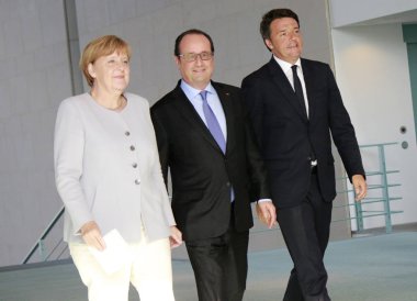 Angela Merkel, Matteo Renzi, Francois Hollande