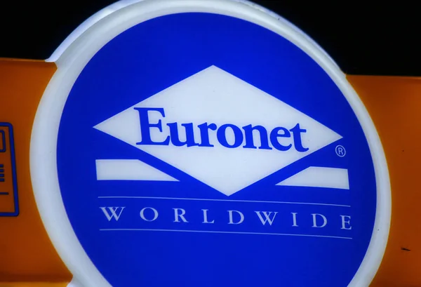 Logó, a márka "Euronet" — Stock Fotó