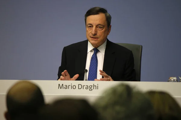 ECB Preisdent Mario Draghi — Stockfoto