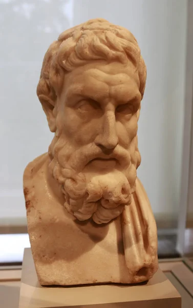 Bust of Epicurus in Berlin — Stock Photo, Image