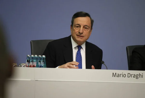 Presidente della BCE Mario Draghi — Foto Stock
