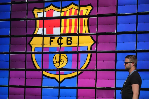 Logotipo da marca "FC Barcelona " — Fotografia de Stock