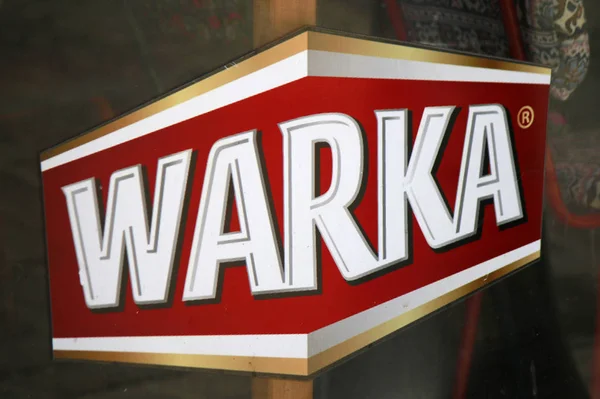 Logó, a márka "Warka" — Stock Fotó