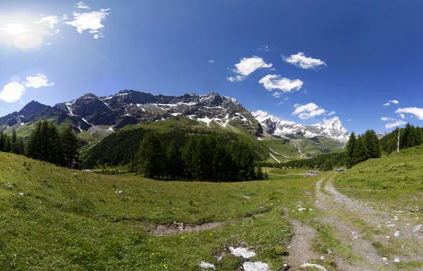 Montblanc mountain, franz. — Stockfoto