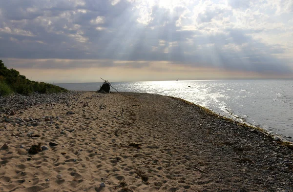 Playa, Mar Báltico, Hiddensee . — Foto de Stock