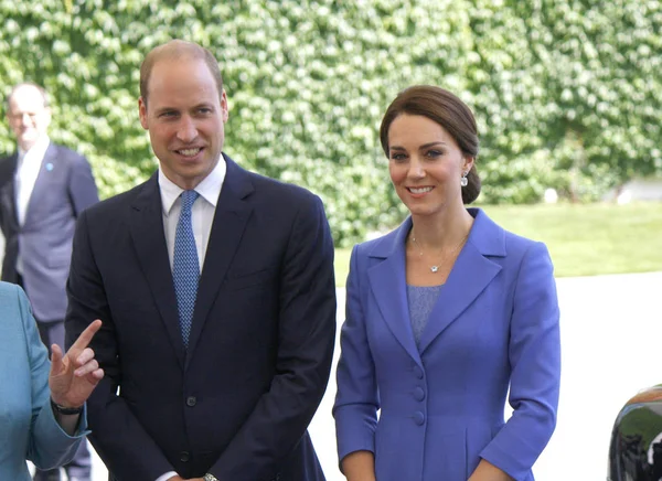 Prins William met Kate Stockfoto