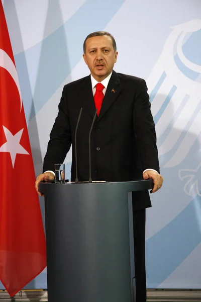 Прем'єр-міністр Туреччини Реджеп Таїп Ердоган — стокове фото