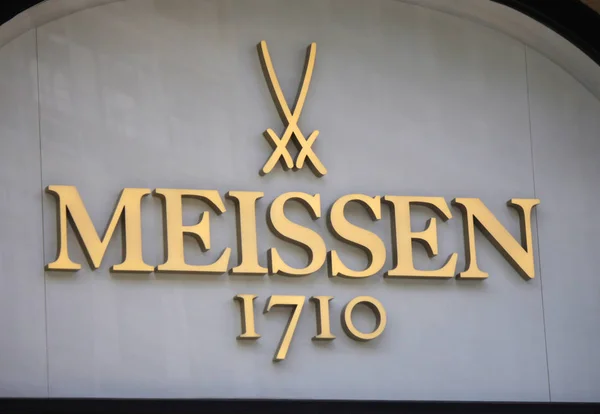 Logo van het merk "Meißen 1710" — Stockfoto