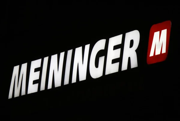 Logo marki "Meininger" — Zdjęcie stockowe