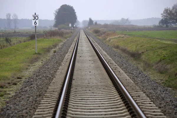 Spuren in der ländlichen Szene — Stockfoto