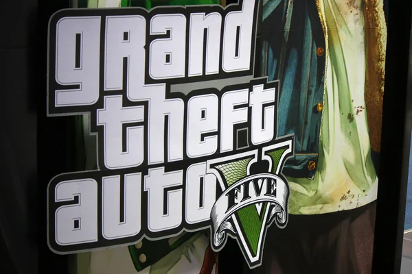 Logo dari merek "Grand Theft Auto " — Stok Foto