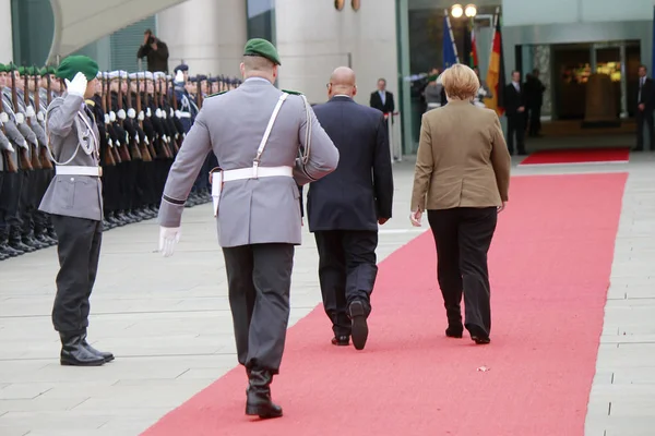 Pertemuan Kanselir Jerman dengan Presiden Afrika Selatan — Stok Foto