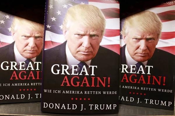 Donald Trump Auf Poster Berlin Deutschland — Stockfoto