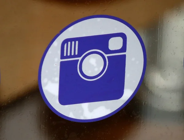 Segno del logo "Instagram " — Foto Stock
