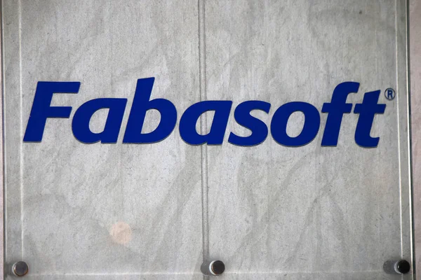 Znak logo "Fabasoft" — Zdjęcie stockowe