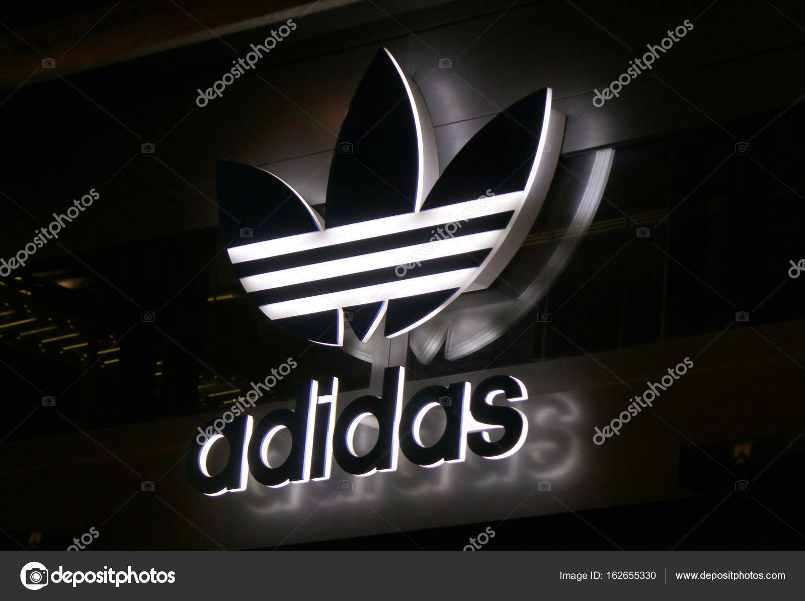 Pictures Adidas Profile Logo Of Brand Adidas Stock