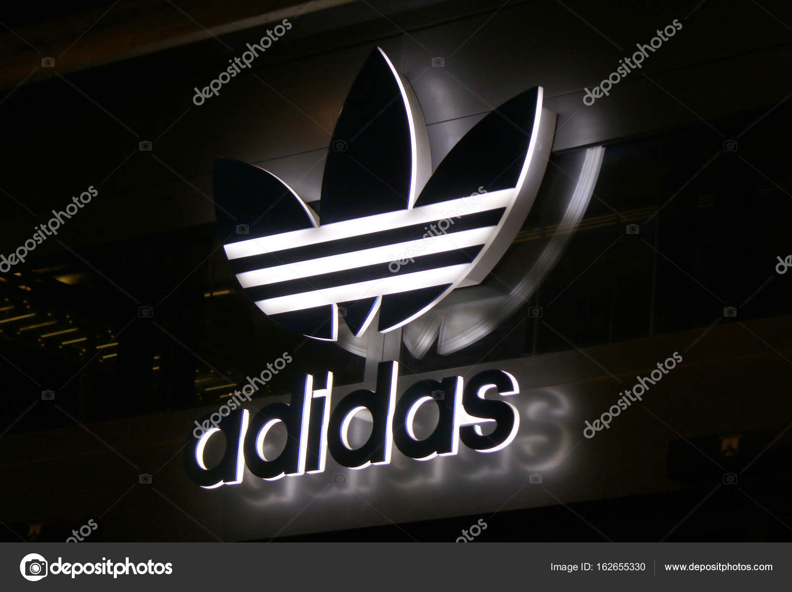 adidas logo black background