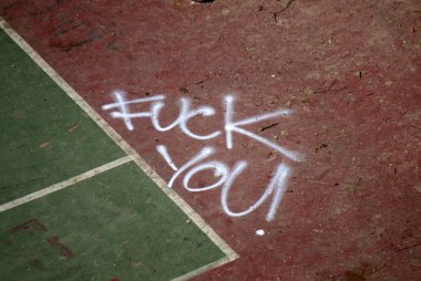 Graffity şehir sokak üzerinde 