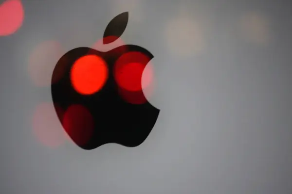 Logo der Firma Apple — Stockfoto