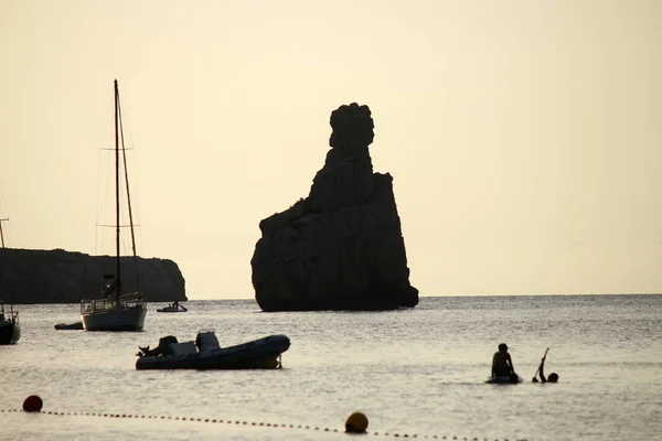 Ibiza costa del mare in Spagna — Foto Stock