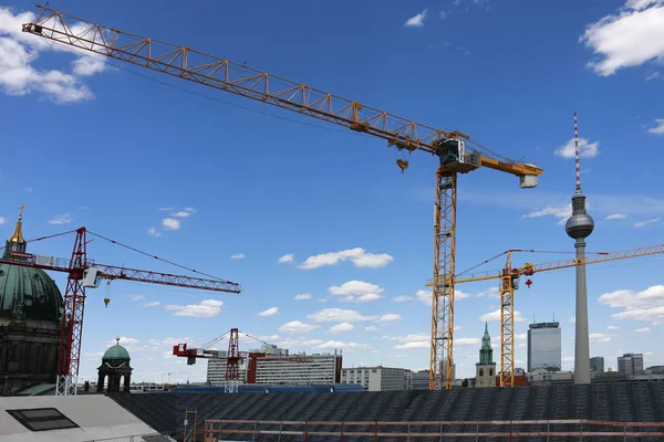 Sitio de construcción de Berlín palacio de la ciudad — Foto de Stock