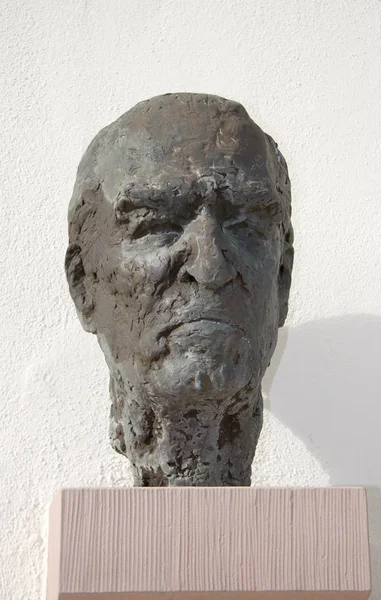 Portret rzeźba Carl Zuckmayer — Zdjęcie stockowe