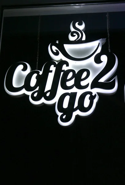 "Coffee 2 Go" signboard — Stock Photo, Image