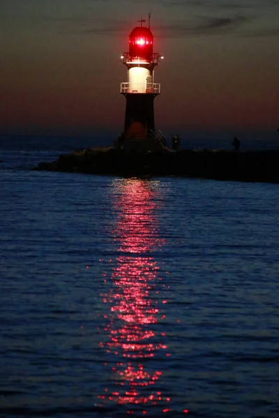 Leuchtturm an der Ostsee — Stockfoto