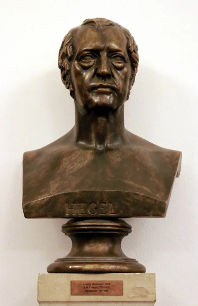 게오르크 빌헬름 프리드리히 헤겔의 조각 — 스톡 사진