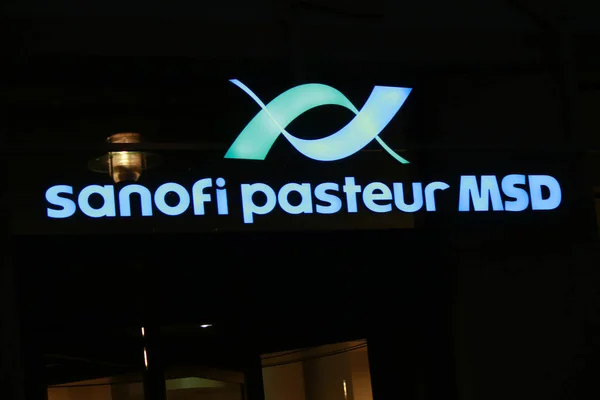 Logo marki "Sanofi Pasteur Msd" — Zdjęcie stockowe