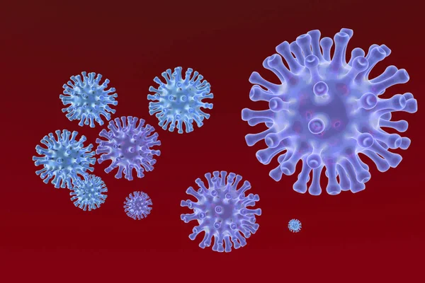 Illustration Ein Schreckliches Neues Virus Befällt Den Planeten Erde Symbolbild lizenzfreie Stockbilder