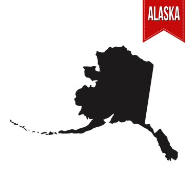 Map of Alaska  clipart