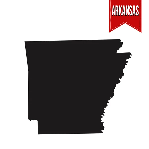 O mapa de Arkansas — Vetor de Stock