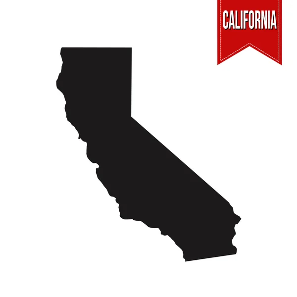 La carte de Californie — Image vectorielle
