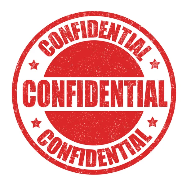 Signe ou timbre confidentiel — Image vectorielle