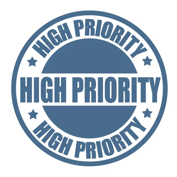 High priority stamp or sign — Stock Vector