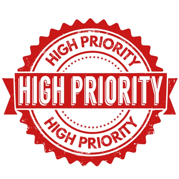 Sello o signo de alta prioridad — Archivo Imágenes Vectoriales