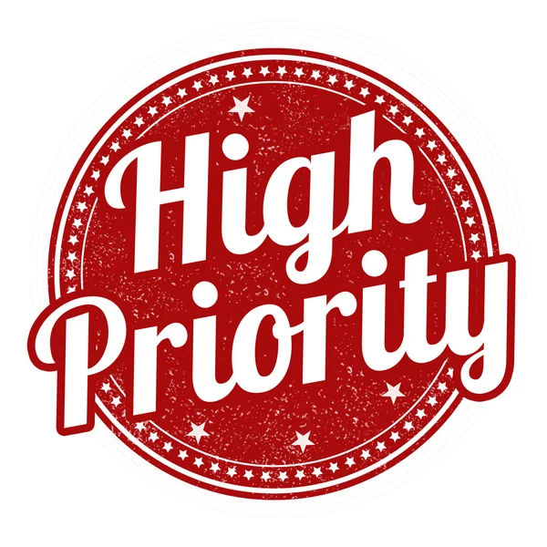 High priority stamp or sign — Stock Vector