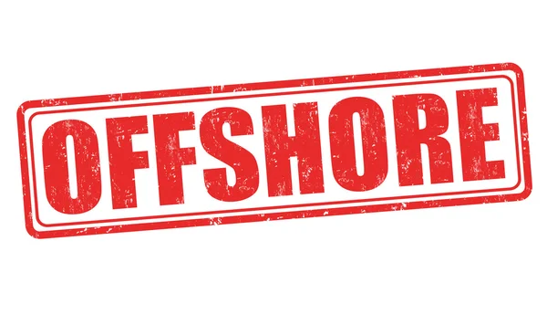 Segno o timbro offshore — Vettoriale Stock