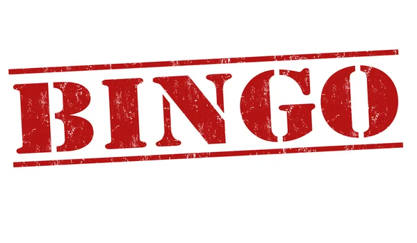 Bingo jel vagy bélyegző — Stock Vector