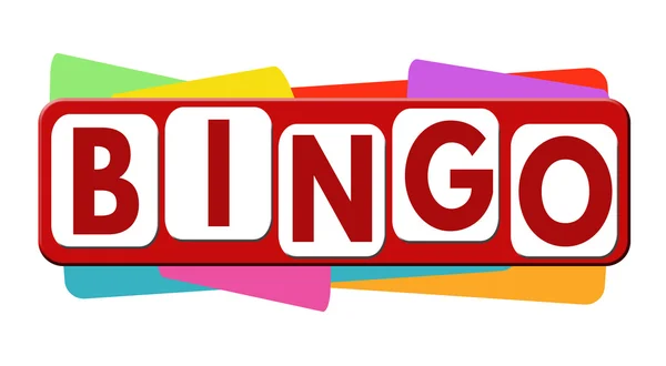 Bingo banner vagy a címkét — Stock Vector