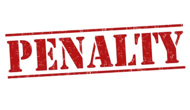 Penalty sign or stamp clipart