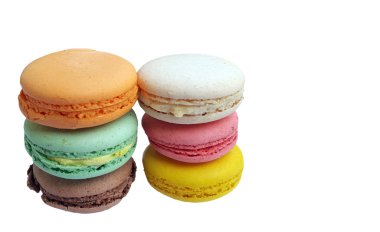 güzel ve renkli Fransızca macaroons