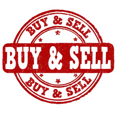 Satın almak ve satmak işareti ve damga