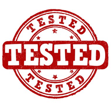 Tested sign or stamp clipart